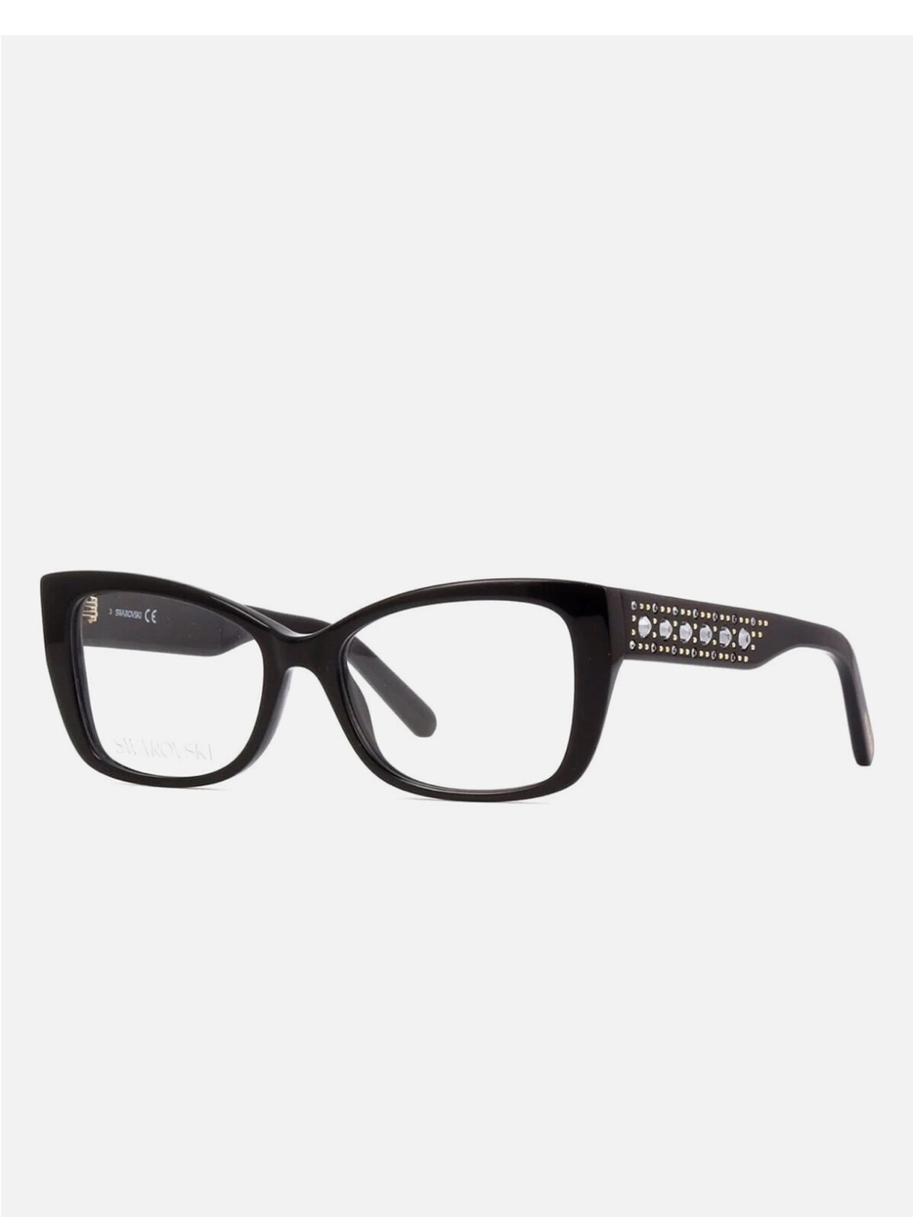 Swarovski SK5452 001 Black Cat Eye Eyeglasses Frame 52-16-140 SK5252